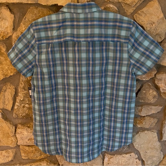 NWT Eddie Bauer Travex Mountain Shirt, Blue Plaid, XS - Picture 2 of 5